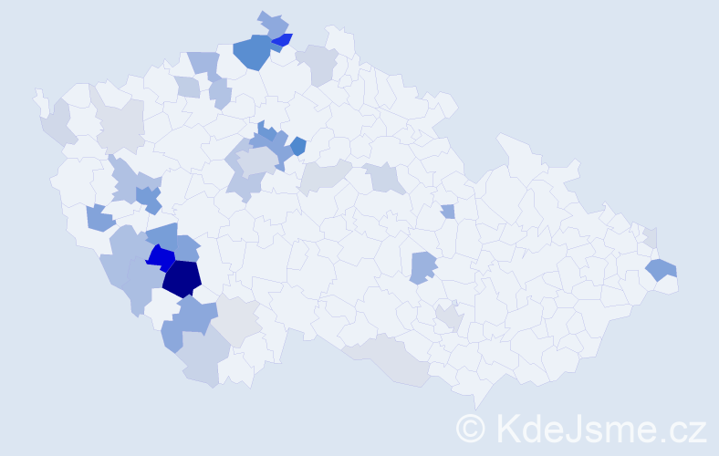 Příjmení: 'Reisingerová', počet výskytů 105 v celé ČR