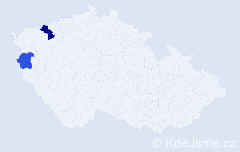 Příjmení: 'Kostur', počet výskytů 12 v celé ČR