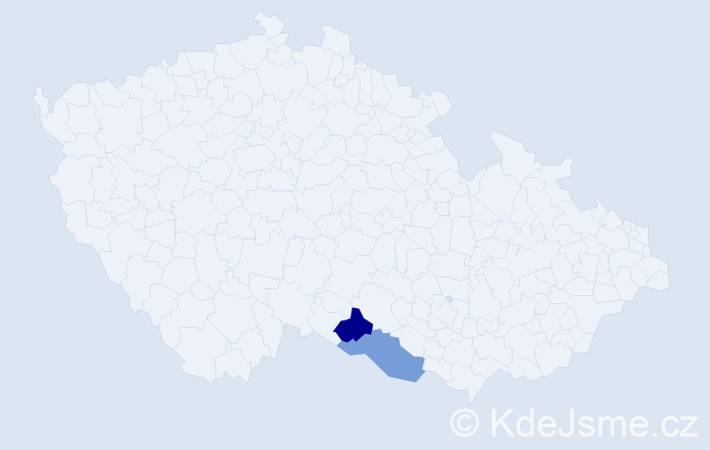 Příjmení: '"Al-Mokdadová"', počet výskytů 2 v celé ČR