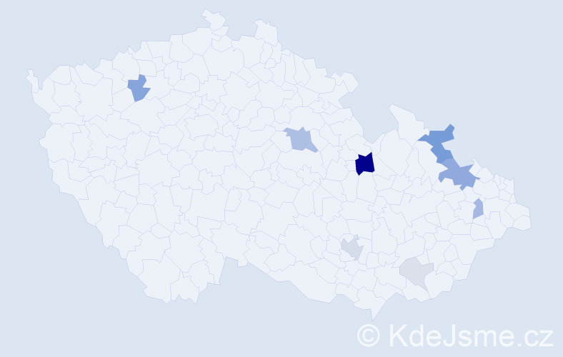 Příjmení: 'Launer', počet výskytů 29 v celé ČR