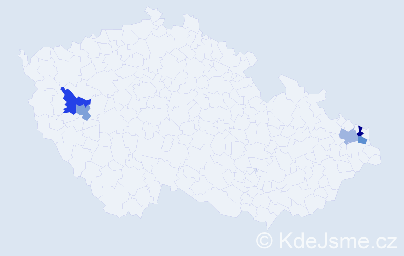 Příjmení: 'Rohrsetzerová', počet výskytů 16 v celé ČR
