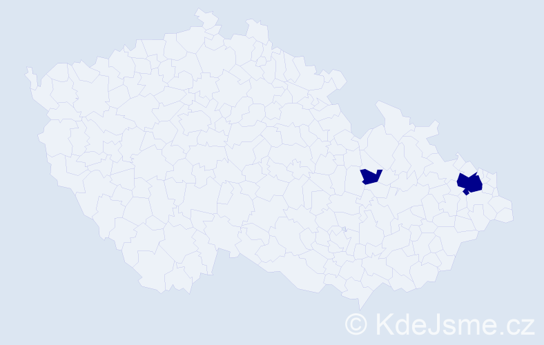 Příjmení: 'Sychrow', počet výskytů 2 v celé ČR