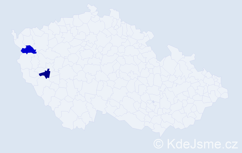 Příjmení: 'Amrein', počet výskytů 2 v celé ČR