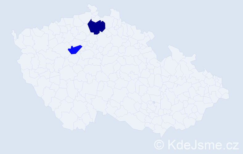 Příjmení: 'Darbinyan', počet výskytů 2 v celé ČR