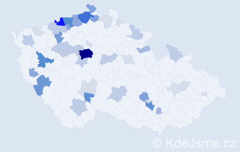 Příjmení: 'Loos', počet výskytů 157 v celé ČR