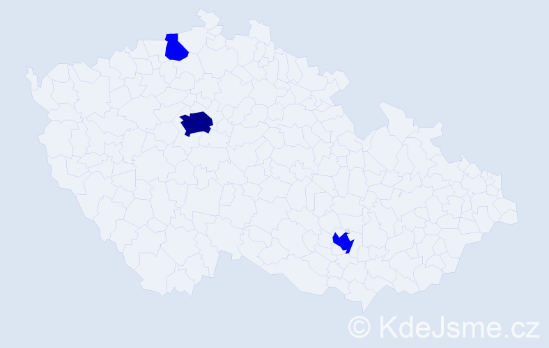 Příjmení: 'Turác', počet výskytů 4 v celé ČR