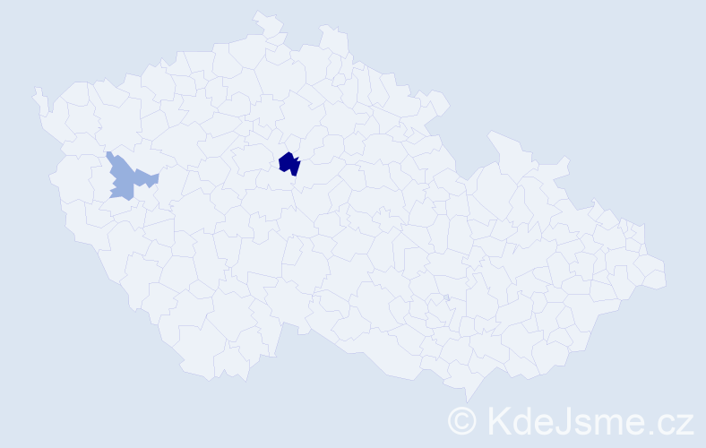 Příjmení: 'Gorbatyj', počet výskytů 3 v celé ČR