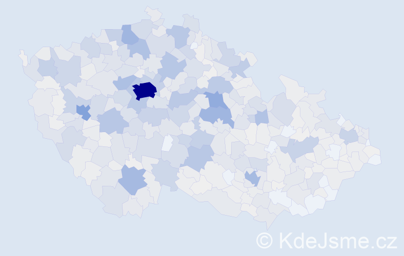 Příjmení: 'Beranová', počet výskytů 5043 v celé ČR