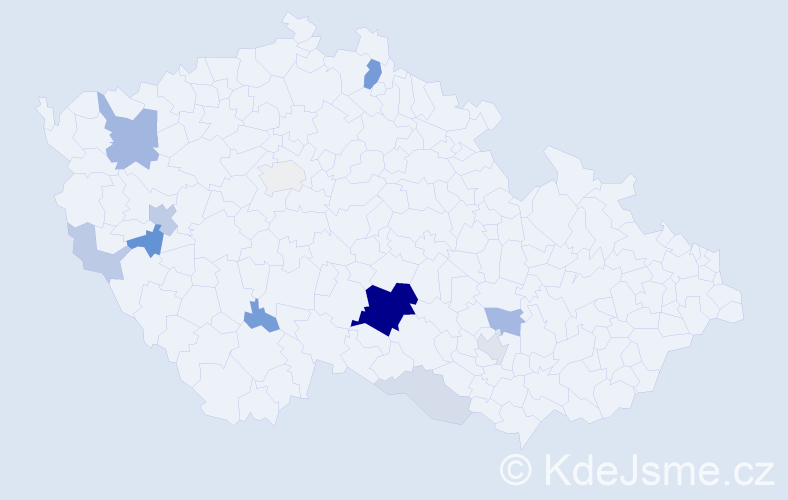 Příjmení: 'Krainer', počet výskytů 39 v celé ČR