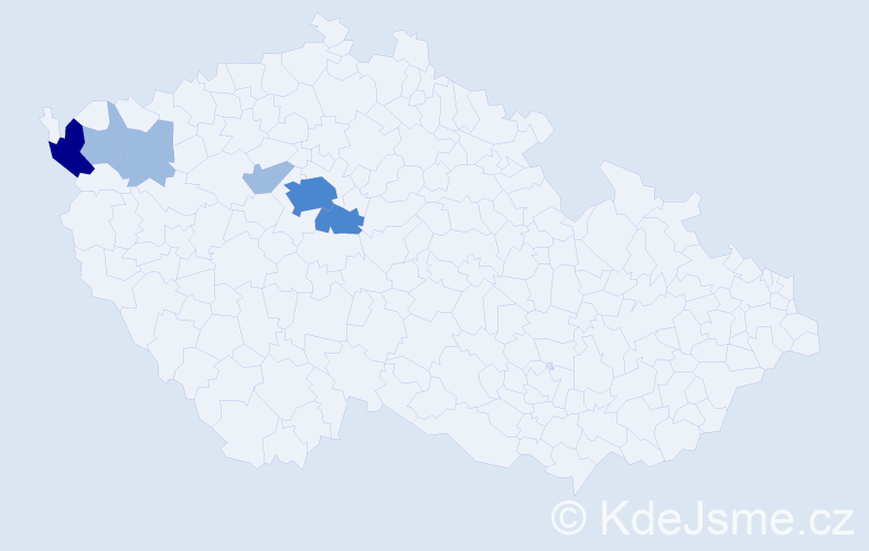 Příjmení: 'Pfortnerová', počet výskytů 11 v celé ČR