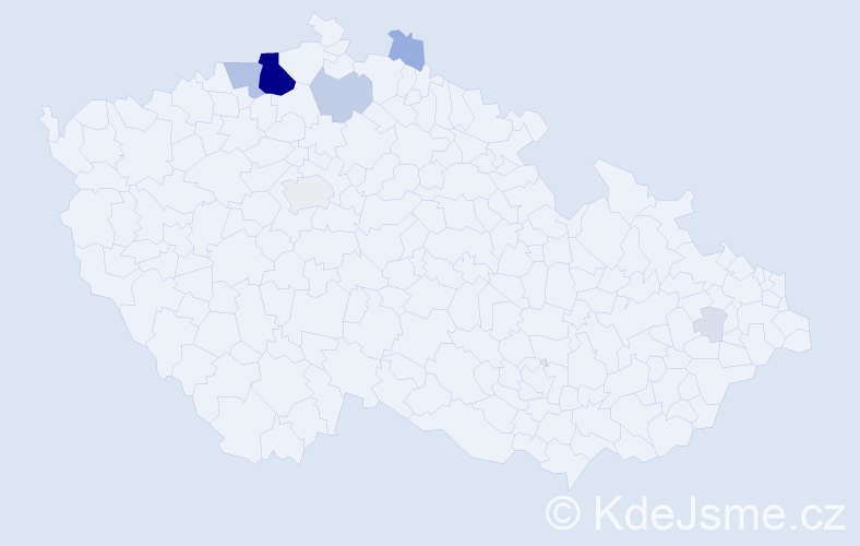 Příjmení: 'Sakajtová', počet výskytů 55 v celé ČR