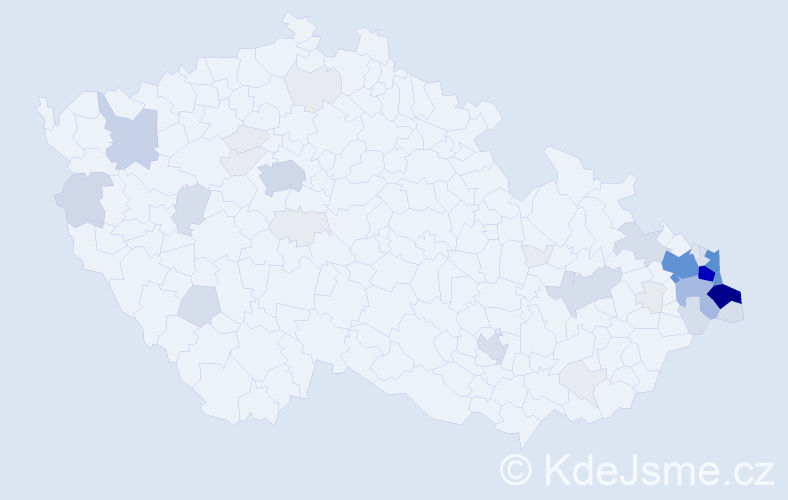 Příjmení: 'Chmiel', počet výskytů 243 v celé ČR