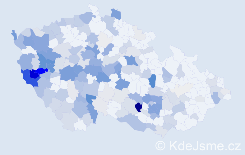 Příjmení: 'Gruberová', počet výskytů 752 v celé ČR
