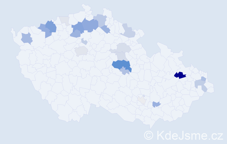 Příjmení: 'Zubko', počet výskytů 74 v celé ČR