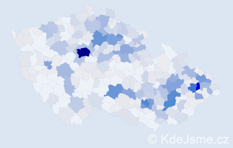 Příjmení: 'Bajer', počet výskytů 1354 v celé ČR