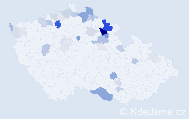 Příjmení: 'Kirsch', počet výskytů 97 v celé ČR