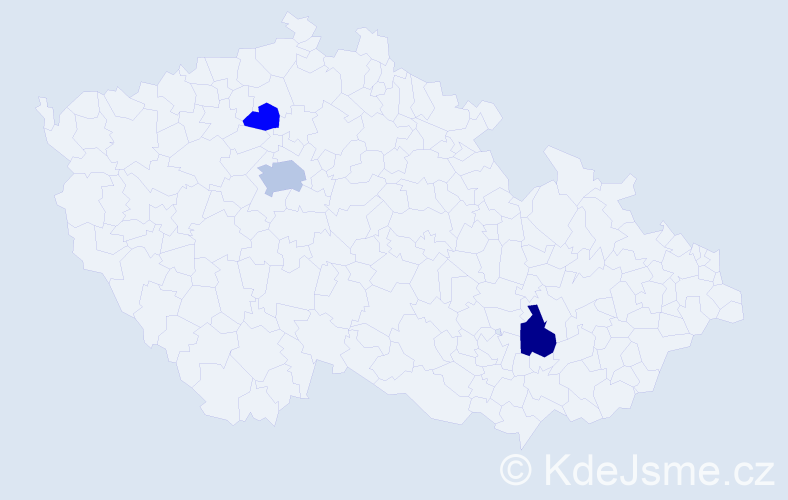 Příjmení: 'Galka', počet výskytů 6 v celé ČR