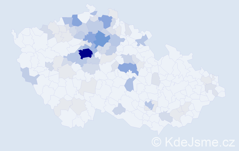 Příjmení: 'Zíta', počet výskytů 278 v celé ČR