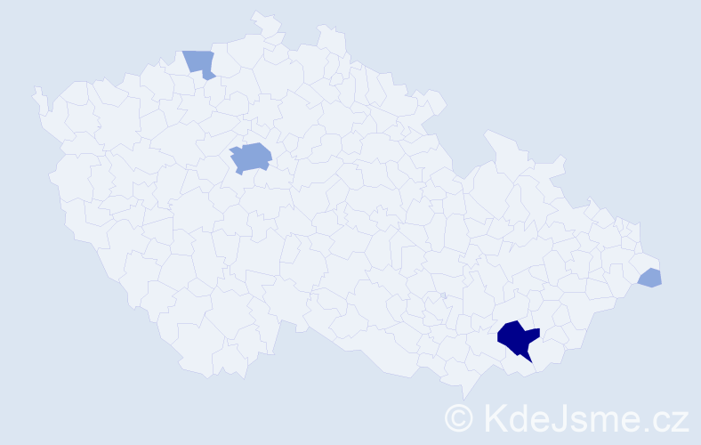 Příjmení: 'Kromsián', počet výskytů 14 v celé ČR