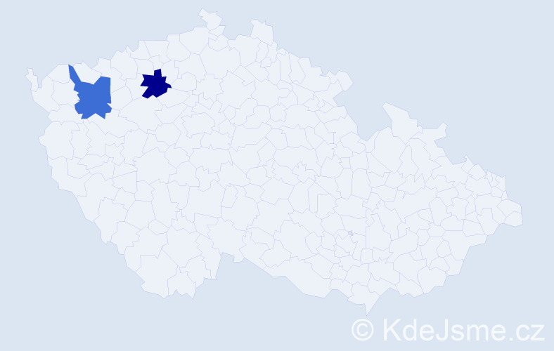 Příjmení: 'Jelińská', počet výskytů 4 v celé ČR