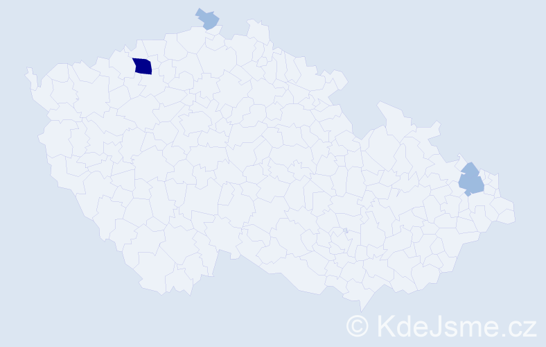 Příjmení: 'Weihsová', počet výskytů 7 v celé ČR