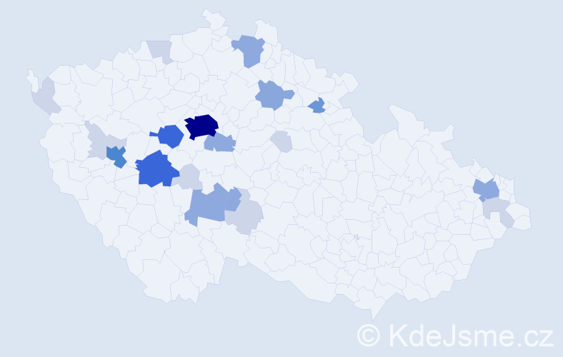 Příjmení: 'Fortelka', počet výskytů 62 v celé ČR