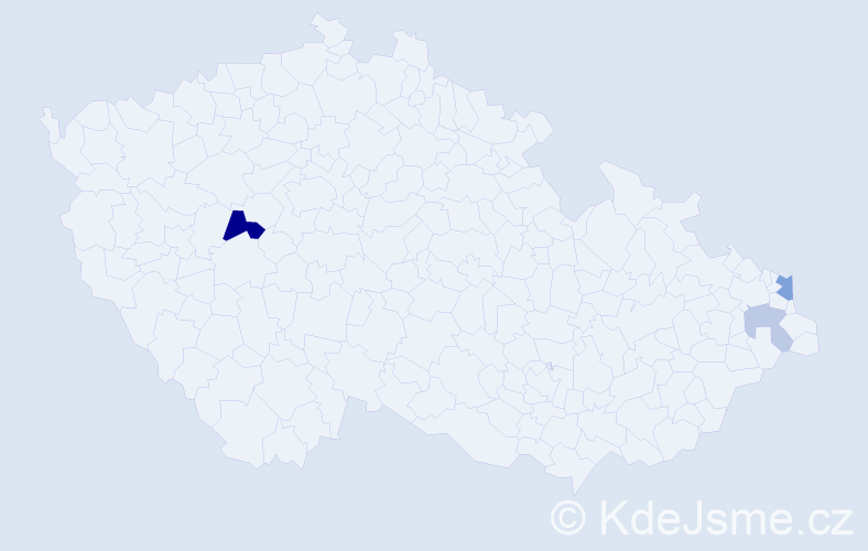 Příjmení: 'Zwardońová', počet výskytů 6 v celé ČR