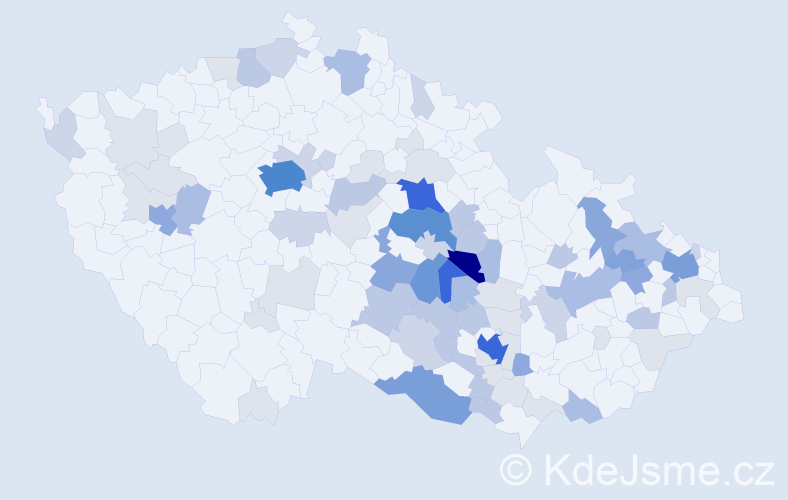 Příjmení: 'Fajmonová', počet výskytů 273 v celé ČR