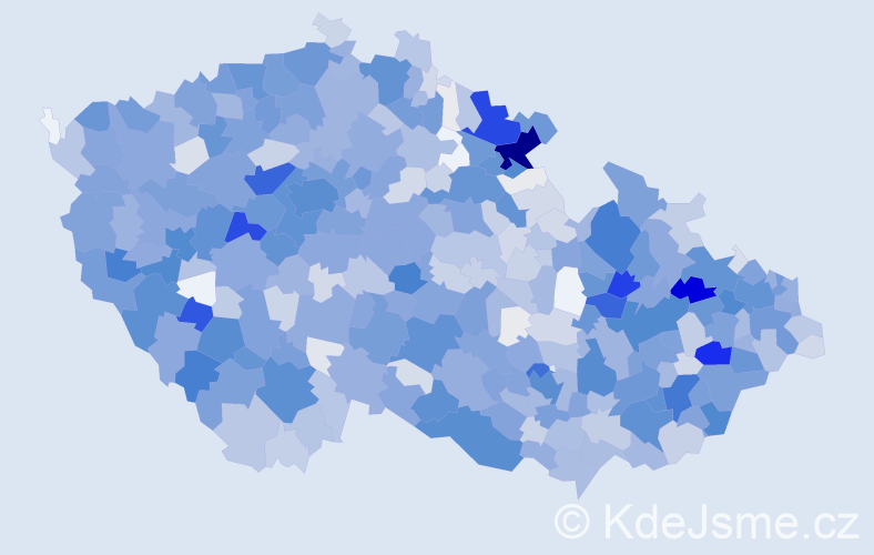 Příjmení: 'Vlčková', počet výskytů 7114 v celé ČR