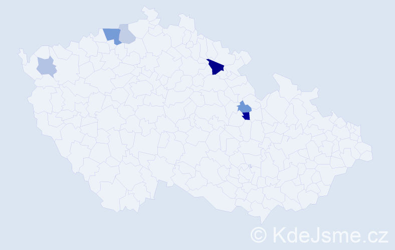 Příjmení: 'Palaščaková', počet výskytů 11 v celé ČR