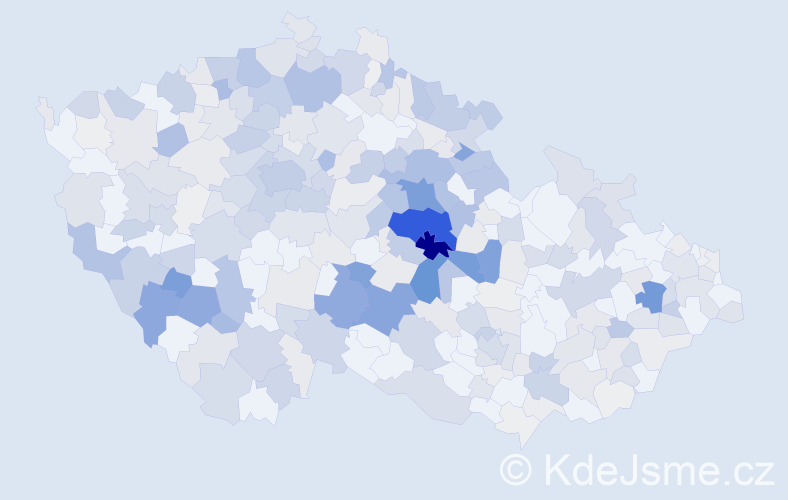 Příjmení: 'Hromádková', počet výskytů 1354 v celé ČR