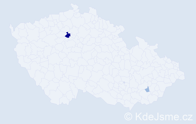 Příjmení: 'Strapczyková', počet výskytů 5 v celé ČR