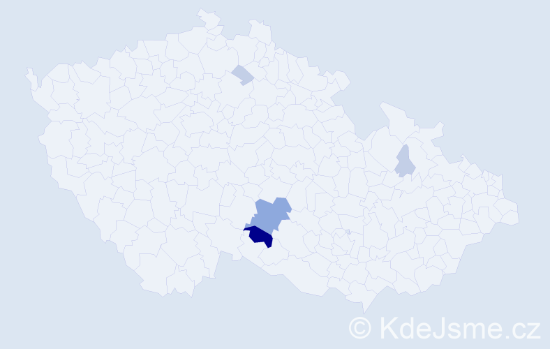 Příjmení: 'Dorotková', počet výskytů 15 v celé ČR
