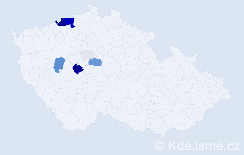 Příjmení: 'Drtikolová', počet výskytů 10 v celé ČR