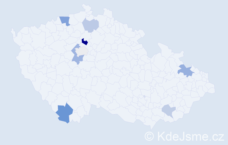 Příjmení: 'Carr', počet výskytů 16 v celé ČR