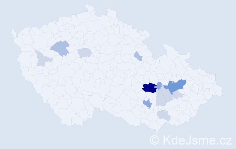 Příjmení: 'Pleska', počet výskytů 36 v celé ČR