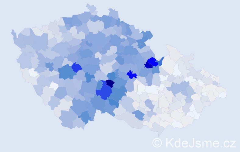 Příjmení: 'Vacek', počet výskytů 4766 v celé ČR