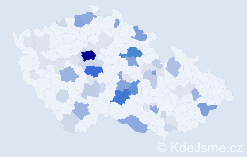 Příjmení: 'Lánová', počet výskytů 226 v celé ČR