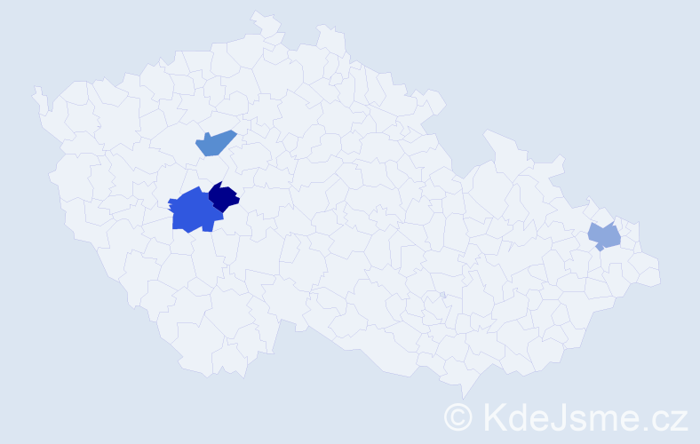 Příjmení: 'Kuropčáková', počet výskytů 7 v celé ČR