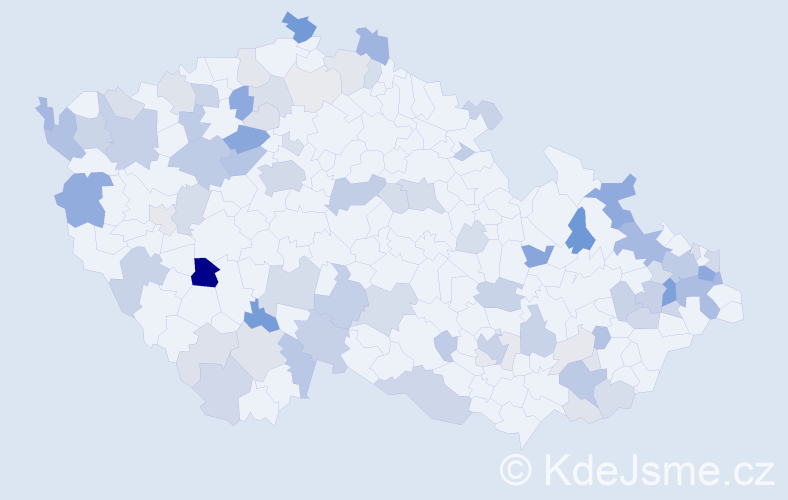 Příjmení: 'Sabo', počet výskytů 279 v celé ČR