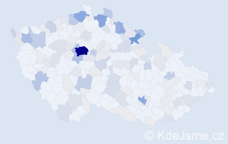 Příjmení: 'Martin', počet výskytů 400 v celé ČR