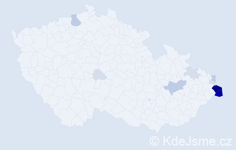Příjmení: 'Waclawek', počet výskytů 49 v celé ČR