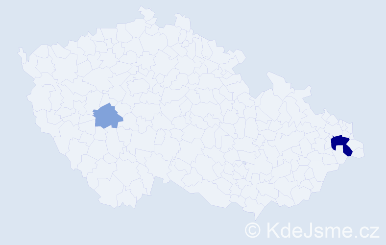 Příjmení: 'Saforková', počet výskytů 6 v celé ČR