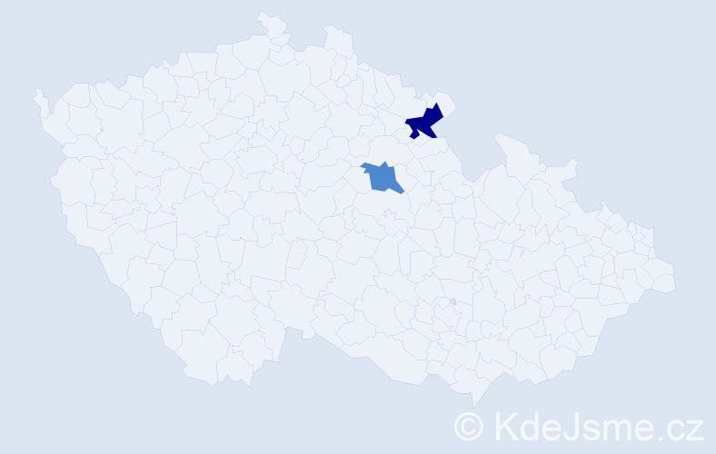 Příjmení: 'Kondrasová', počet výskytů 7 v celé ČR