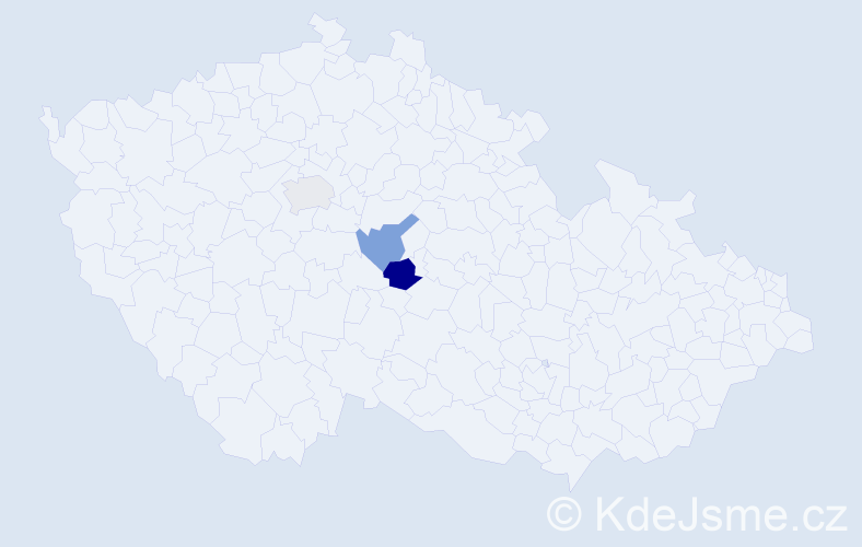 Příjmení: 'Storožová', počet výskytů 7 v celé ČR