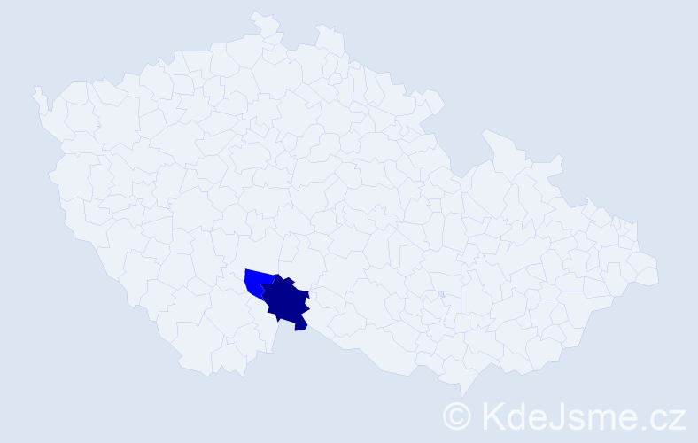 Příjmení: 'Sigalová', počet výskytů 3 v celé ČR