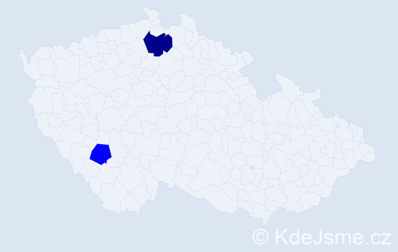 Příjmení: 'Fringošová', počet výskytů 7 v celé ČR