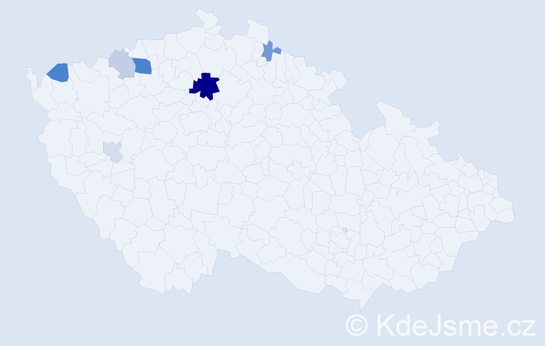 Příjmení: 'Günzelová', počet výskytů 15 v celé ČR