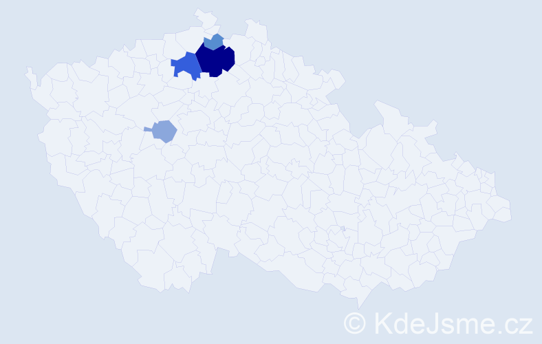 Příjmení: 'Flekl', počet výskytů 11 v celé ČR