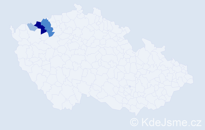 Příjmení: 'Theumer', počet výskytů 9 v celé ČR